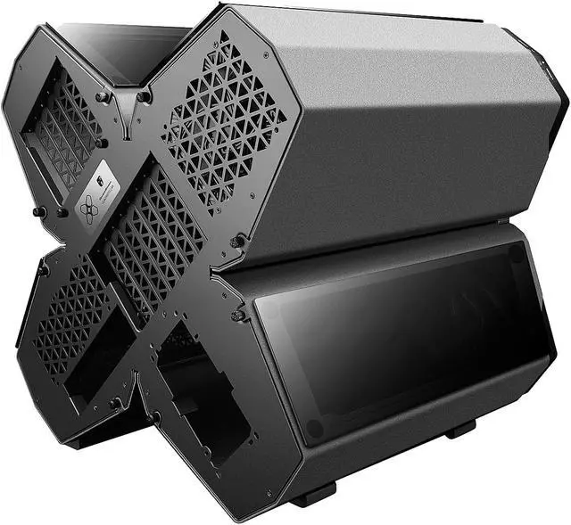 Alt view image 5 of 20 - DEEPCOOL Gamer Storm QUADSTELLAR Full-Tower four cabin Case Supporting E-ATX motherboard 120/240/360mm water cooling system Tempered Glass APP and Motherboard Controlled RGB Lighting System