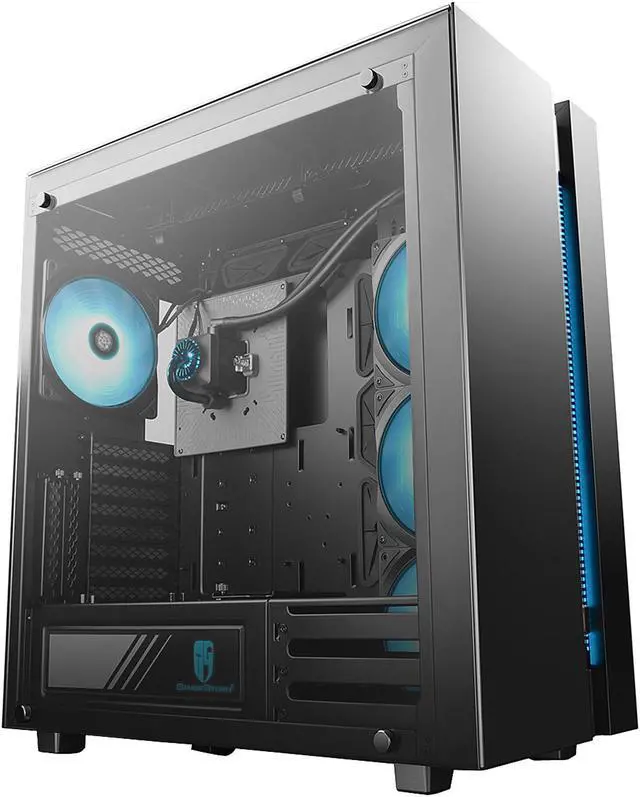 Alt view image 8 of 20 - DEEPCOOL Gamer Storm NEW ARK 90MC EATX Mid-Tower Case with integrated 280mm liquid cooling system, 4 x 140mm RGB Fans, Tempered Glass Side Panel, RGB Lighting System Motherboard SYNC