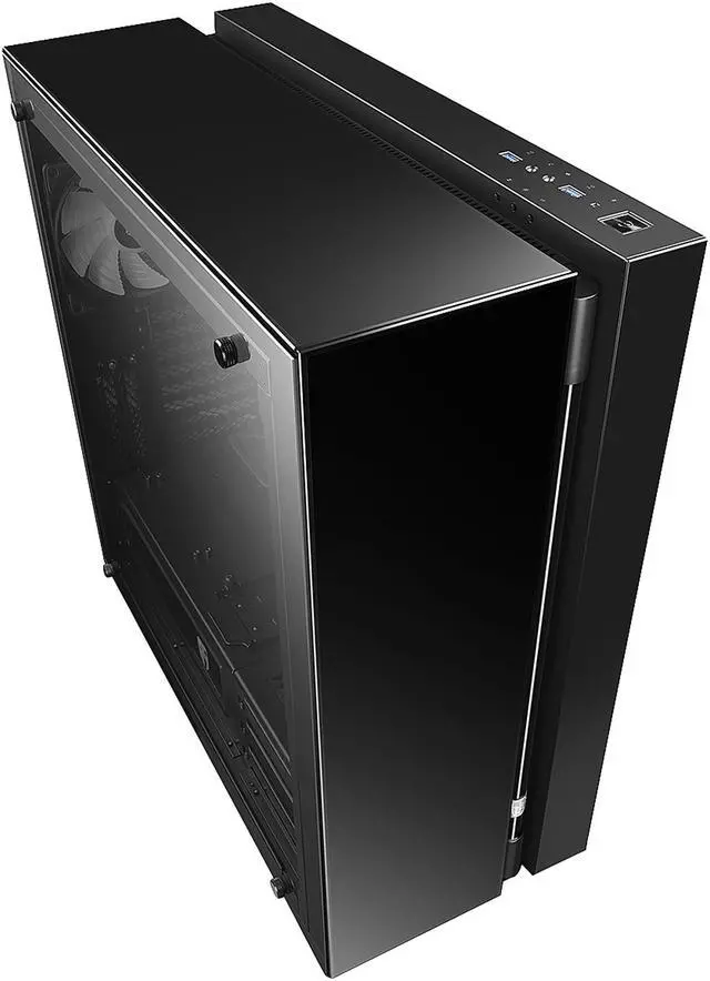 Alt view image 4 of 20 - DEEPCOOL Gamer Storm NEW ARK 90MC EATX Mid-Tower Case with integrated 280mm liquid cooling system, 4 x 140mm RGB Fans, Tempered Glass Side Panel, RGB Lighting System Motherboard SYNC