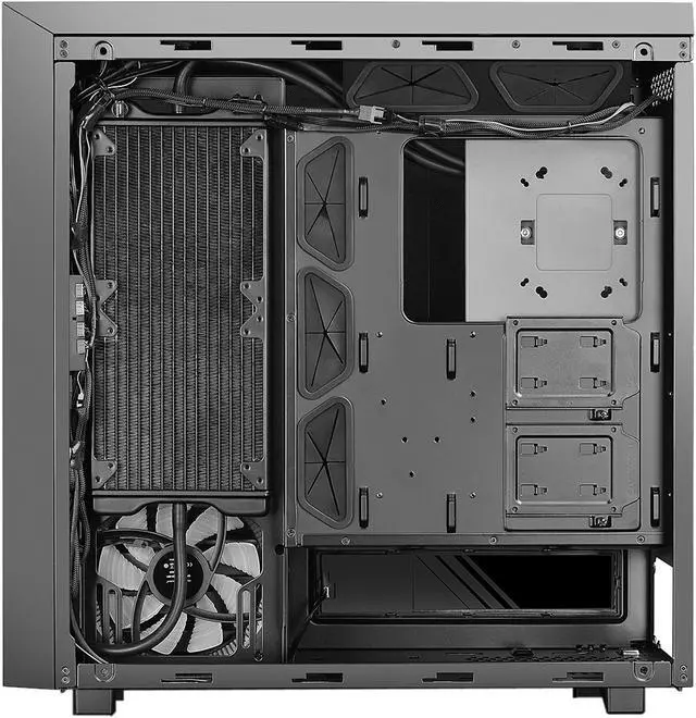 Alt view image 6 of 20 - DEEPCOOL Gamer Storm NEW ARK 90MC EATX Mid-Tower Case with integrated 280mm liquid cooling system, 4 x 140mm RGB Fans, Tempered Glass Side Panel, RGB Lighting System Motherboard SYNC