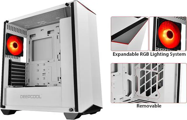Deepcool EARLKASE RGB WH White Computer Case - Newegg.com