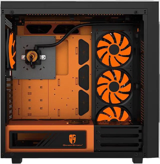 Alt view image 7 of 20 - DEEPCOOL Gamer Storm New Ark 90 Electro Limited Edition EATX Mid-Tower Case with Integrated 280mm Liquid Cooling System, 4 x 140mm RGB Fans, Tempered Glass Side Panel, RGB Lighting System