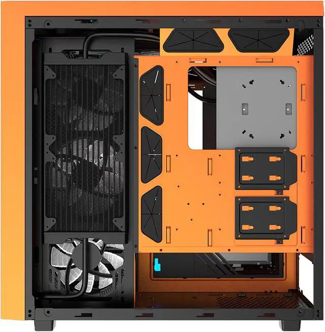Alt view image 8 of 20 - DEEPCOOL Gamer Storm New Ark 90 Electro Limited Edition EATX Mid-Tower Case with Integrated 280mm Liquid Cooling System, 4 x 140mm RGB Fans, Tempered Glass Side Panel, RGB Lighting System