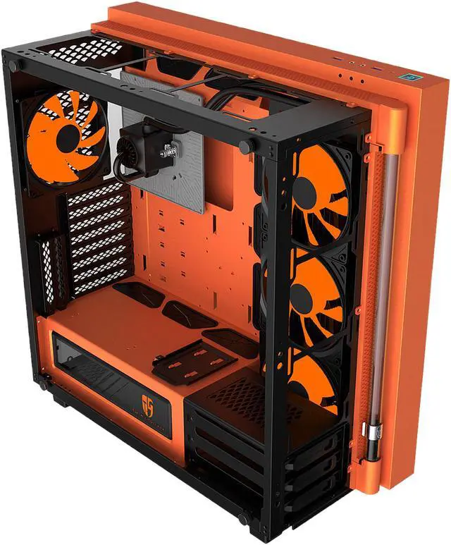Alt view image 11 of 20 - DEEPCOOL Gamer Storm New Ark 90 Electro Limited Edition EATX Mid-Tower Case with Integrated 280mm Liquid Cooling System, 4 x 140mm RGB Fans, Tempered Glass Side Panel, RGB Lighting System