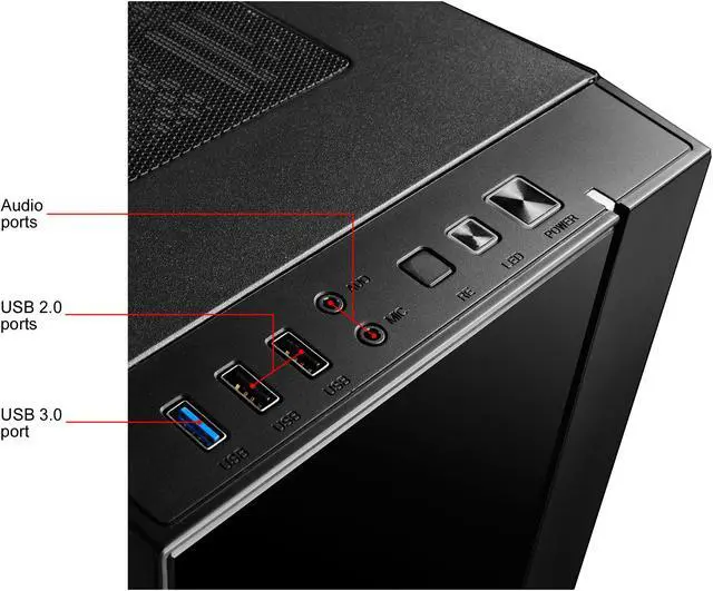 Alt view image 14 of 19 - DEEPCOOL MATREXX 55 ADD-RGB 3F ATX Mid-Tower Case 3x120mm ADD-RGB Fans Full-size Tempered Glass Motherboard SYNC Control ADD-RGB Lighting System