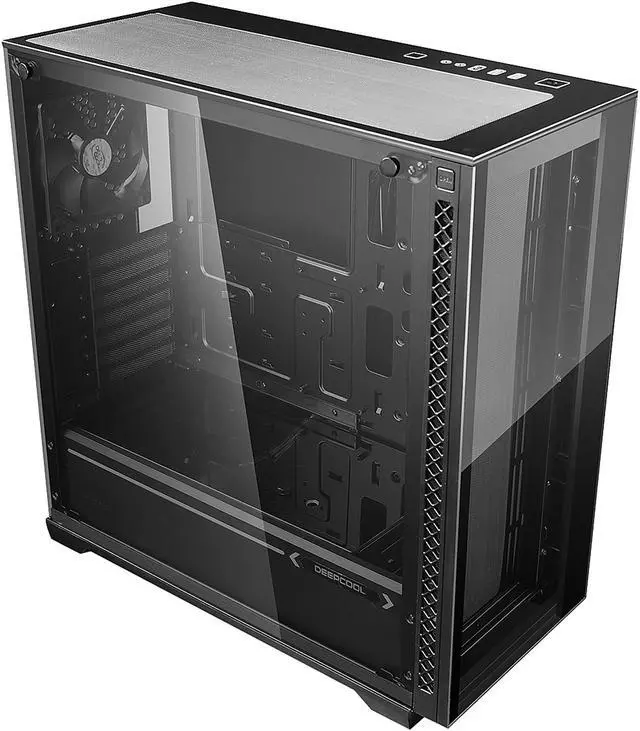 Alt view image 8 of 19 - DEEPCOOL MATREXX 70 Mid-Tower Case Modular Design Full-size Tempered Glass GPU Vertical Installation Quick Open Panels