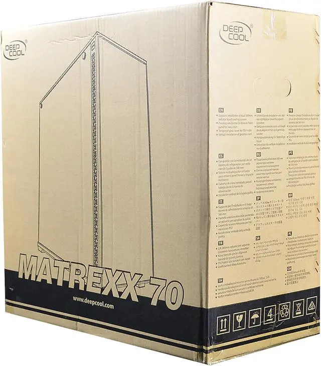 Alt view image 15 of 19 - DEEPCOOL MATREXX 70 Mid-Tower Case Modular Design Full-size Tempered Glass GPU Vertical Installation Quick Open Panels