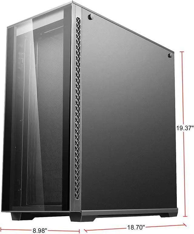 Alt view image 16 of 19 - DEEPCOOL MATREXX 70 Mid-Tower Case Modular Design Full-size Tempered Glass GPU Vertical Installation Quick Open Panels