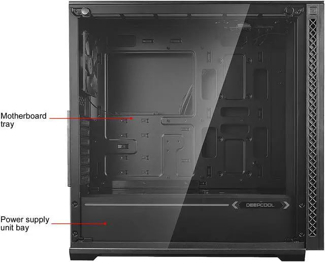 Alt view image 18 of 19 - DEEPCOOL MATREXX 70 Mid-Tower Case Modular Design Full-size Tempered Glass GPU Vertical Installation Quick Open Panels