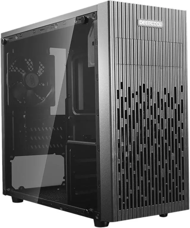 Alt view image 5 of 14 - DEEPCOOL MATREXX 30 Micro ATX Case Tempered Glass Panel Larger Area of Air-intake