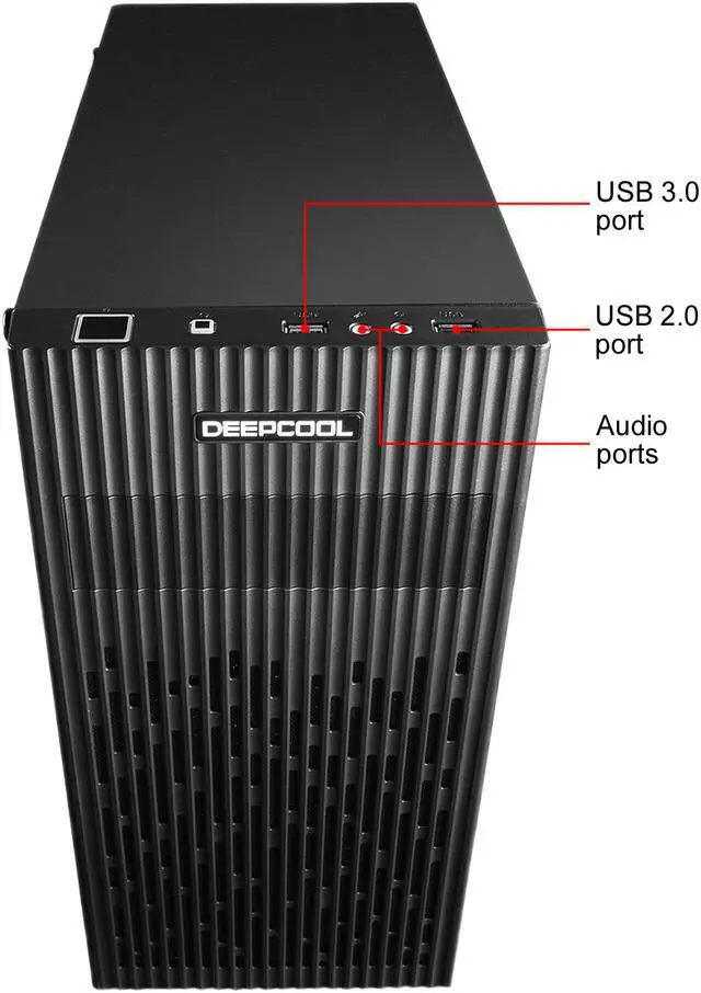 Alt view image 11 of 14 - DEEPCOOL MATREXX 30 Micro ATX Case Tempered Glass Panel Larger Area of Air-intake