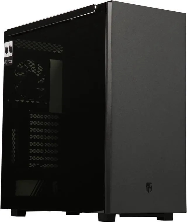 Main image of DEEPCOOL Gamer Storm MACUBE 550 Black Full-Tower Case Concise Design Tempered Glass And Magnetic Panel 0.8mm SGCC Steel Dragon Ventilation Holes