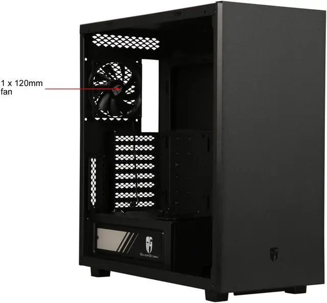 Alt view image 7 of 10 - DEEPCOOL Gamer Storm MACUBE 550 Black Full-Tower Case Concise Design Tempered Glass And Magnetic Panel 0.8mm SGCC Steel Dragon Ventilation Holes