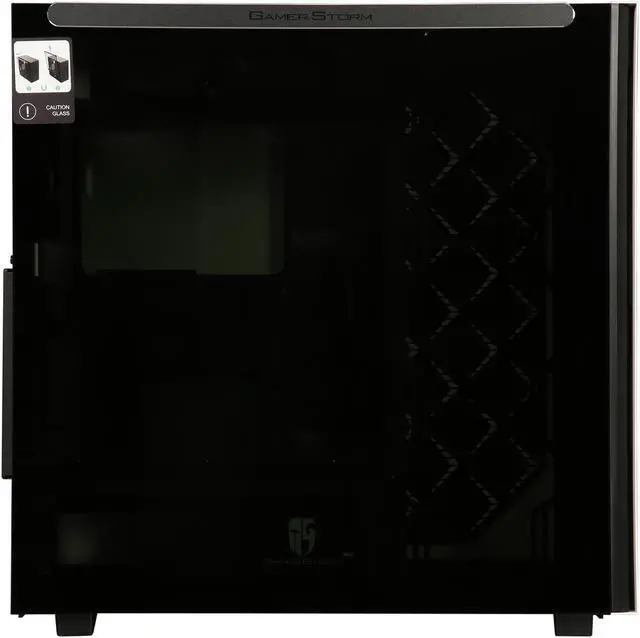 Alt view image 4 of 9 - DEEPCOOL Gamer Storm MACUBE 550 White Full-Tower Case Concise Design Tempered Glass And Magnetic Panel 0.8mm SGCC Steel Dragon Ventilation Holes