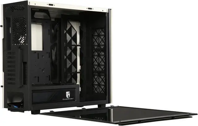 Alt view image 5 of 9 - DEEPCOOL Gamer Storm MACUBE 550 White Full-Tower Case Concise Design Tempered Glass And Magnetic Panel 0.8mm SGCC Steel Dragon Ventilation Holes