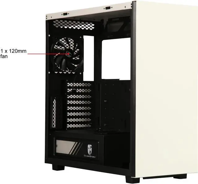 Alt view image 7 of 9 - DEEPCOOL Gamer Storm MACUBE 550 White Full-Tower Case Concise Design Tempered Glass And Magnetic Panel 0.8mm SGCC Steel Dragon Ventilation Holes