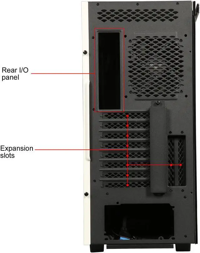 Alt view image 9 of 9 - DEEPCOOL Gamer Storm MACUBE 550 White Full-Tower Case Concise Design Tempered Glass And Magnetic Panel 0.8mm SGCC Steel Dragon Ventilation Holes
