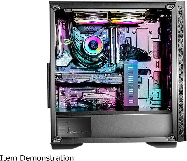 Alt view image 7 of 17 - DEEPCOOL MATREXX 50 Mid-Tower Case Tempered Glass Side And Front Panel With PSU Shroud Large Air-intake