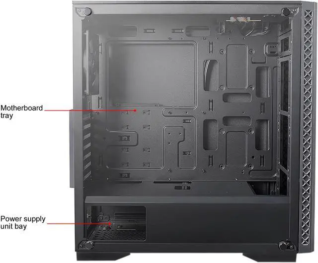 Alt view image 15 of 17 - DEEPCOOL MATREXX 50 Mid-Tower Case Tempered Glass Side And Front Panel With PSU Shroud Large Air-intake
