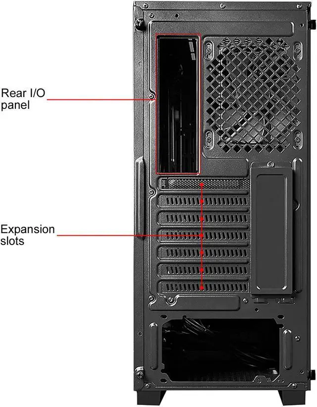 Alt view image 16 of 17 - DEEPCOOL MATREXX 50 Mid-Tower Case Tempered Glass Side And Front Panel With PSU Shroud Large Air-intake