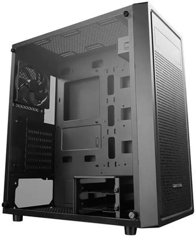Alt view image 3 of 7 - Deepcool E-SHIELD DP-ATX-E-SHIELD Black ABS / SPCC / Tempered Glass ATX Mid Tower Computer Case