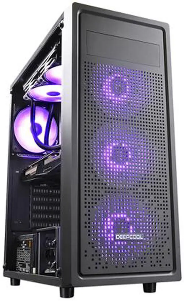 Alt view image 2 of 7 - Deepcool E-SHIELD DP-ATX-E-SHIELD Black ABS / SPCC / Tempered Glass ATX Mid Tower Computer Case