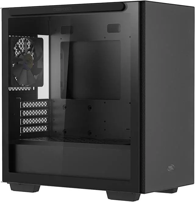 Alt view image 4 of 17 - DeepCool MACUBE 110 Micro ATX Case with Full-size Magnetic Tempered Glass Removable HDD Cage and Built-in Graphics Card Holder - Black