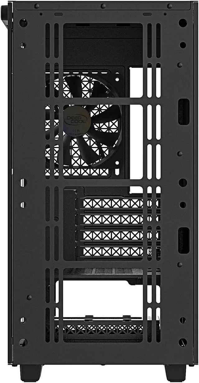 Alt view image 17 of 17 - DeepCool MACUBE 110 Micro ATX Case with Full-size Magnetic Tempered Glass Removable HDD Cage and Built-in Graphics Card Holder - Black