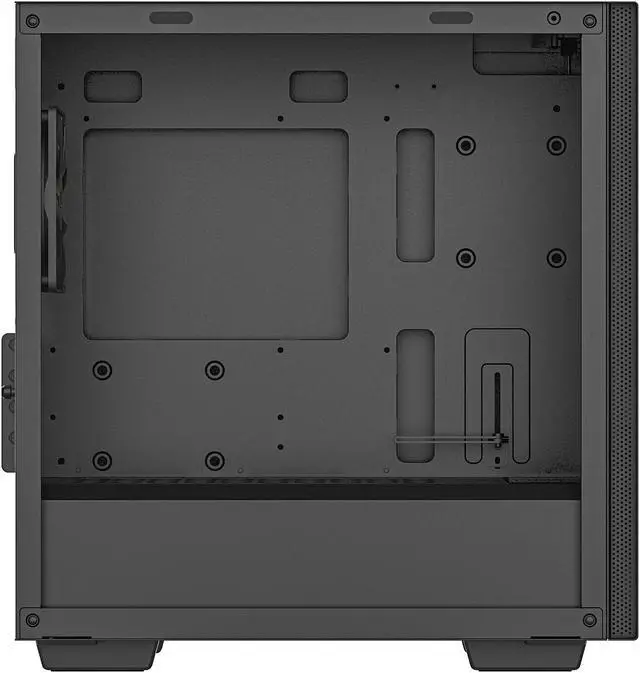 Alt view image 6 of 17 - DeepCool MACUBE 110 Micro ATX Case with Full-size Magnetic Tempered Glass Removable HDD Cage and Built-in Graphics Card Holder - Black