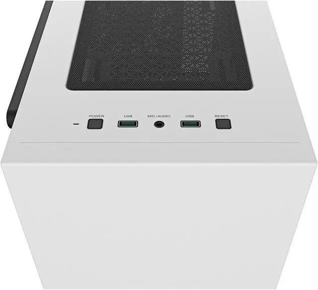 Alt view image 15 of 17 - DeepCool MACUBE 110 WH Micro ATX Case with Full-size Magnetic Tempered Glass Removable HDD Cage and Built-in Graphics Card Holder - White