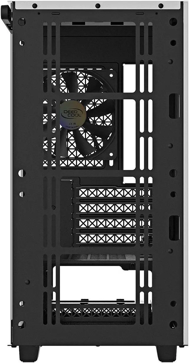 Alt view image 17 of 17 - DeepCool MACUBE 110 WH Micro ATX Case with Full-size Magnetic Tempered Glass Removable HDD Cage and Built-in Graphics Card Holder - White