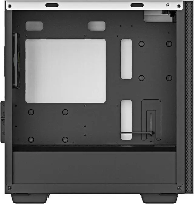 Alt view image 6 of 17 - DeepCool MACUBE 110 WH Micro ATX Case with Full-size Magnetic Tempered Glass Removable HDD Cage and Built-in Graphics Card Holder - White