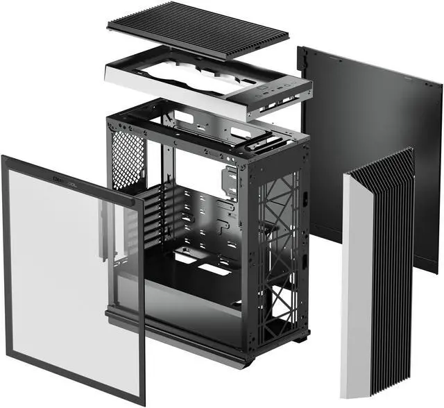 Alt view image 11 of 12 - DeepCool CL500 4F-AP High Airflow Mesh with 4 included A-RGB Fans, Front Panel I/O USB Type-C port, Tempered Glass Magnetic Side Panel, Built-In Fan Hub and Graphics Card holder Mid-Tower ATX Case