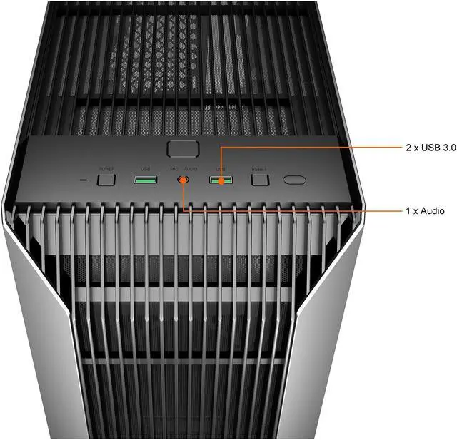 Alt view image 5 of 12 - DeepCool CL500 4F-AP High Airflow Mesh with 4 included A-RGB Fans, Front Panel I/O USB Type-C port, Tempered Glass Magnetic Side Panel, Built-In Fan Hub and Graphics Card holder Mid-Tower ATX Case