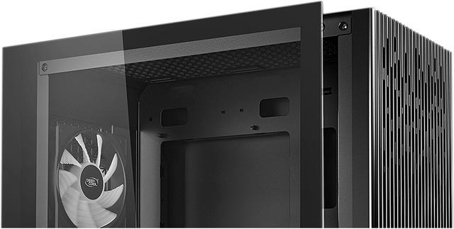Alt view image 5 of 13 - DeepCool MATREXX 40 3FS with Full-size Tempered Glass Side Panel, High Airflow Cooling, Three Included Fans, and Removable Drive Cage Micro ATX/Mini ITX Tower Case