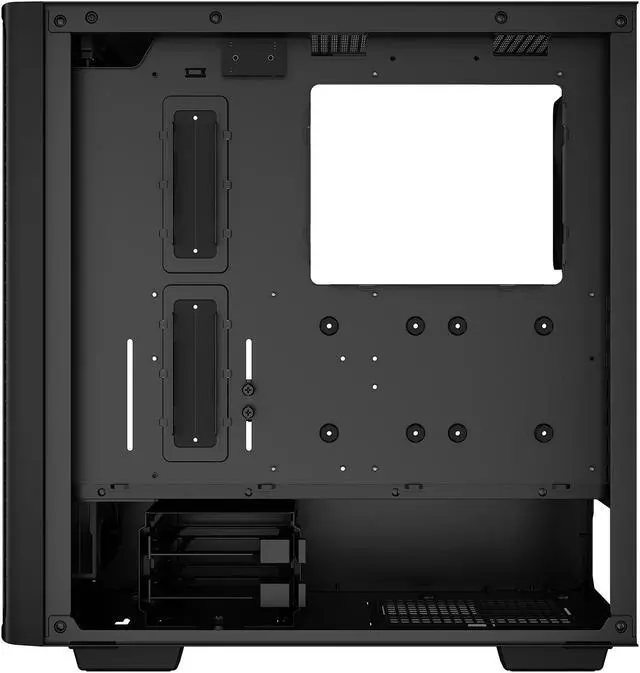 Alt view image 5 of 14 - DeepCool CK560 Mid-Tower ATX Case, Airflow Front Panel, Full-Size Tempered Glass Window, 3x 120mm ARGB Fans, 1x 140mm Fan, E-ATX Motherboard Support, Front I/O USB Type-C, Black