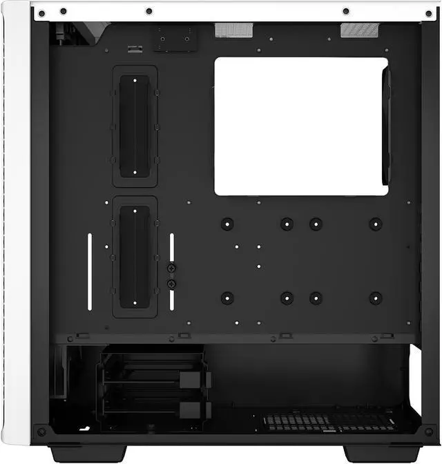 Alt view image 5 of 14 - DeepCool CK560 WH Mid-Tower ATX Case, Airflow Front Panel, Full-Size Tempered Glass Window, 3x 120mm ARGB Fans, 1x 140mm Fan, E-ATX Motherboard Support, Front I/O USB Type-C, White