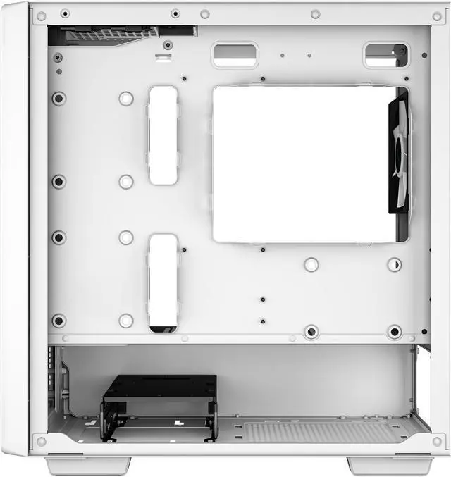 Alt view image 7 of 15 - DeepCool CC360 WH ARGB M-ATX Airflow case, 3x Pre-Installed 120mm ARGB Fans, Tempered Glass Side Panel, Magnetic Top Mesh Filter, USB 3.0, White
