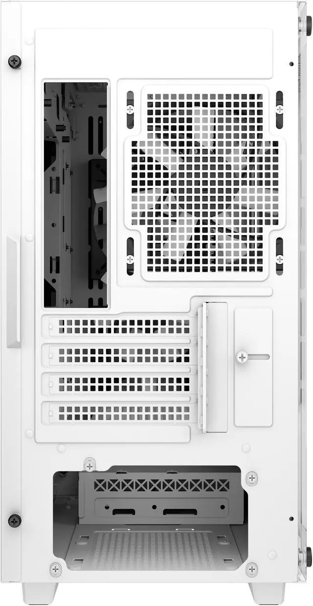 Alt view image 11 of 15 - DeepCool CC360 WH ARGB M-ATX Airflow case, 3x Pre-Installed 120mm ARGB Fans, Tempered Glass Side Panel, Magnetic Top Mesh Filter, USB 3.0, White