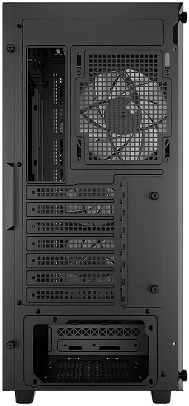 Alt view image 10 of 12 - DeepCool CC560 V2 Mid-Tower ATX PC Case, 4x Pre-Installed 120mm LED Fans, Tempered Glass Side Panel, Black