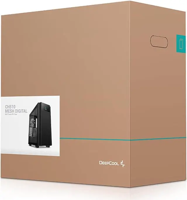 Alt view image 13 of 13 - Deepcool CH510 MESH Digital Mid-Tower ATX Computer Case/Gaming Cabinet - Black, Support Mini-ITX/Micro-ATX/ATX/E-ATX Pre-Installed 1 x 120mm Rear Fan - R-CH510-BKNSE1-G-1