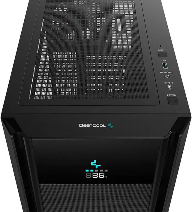 Alt view image 4 of 13 - Deepcool CH510 MESH Digital Mid-Tower ATX Computer Case/Gaming Cabinet - Black, Support Mini-ITX/Micro-ATX/ATX/E-ATX Pre-Installed 1 x 120mm Rear Fan - R-CH510-BKNSE1-G-1