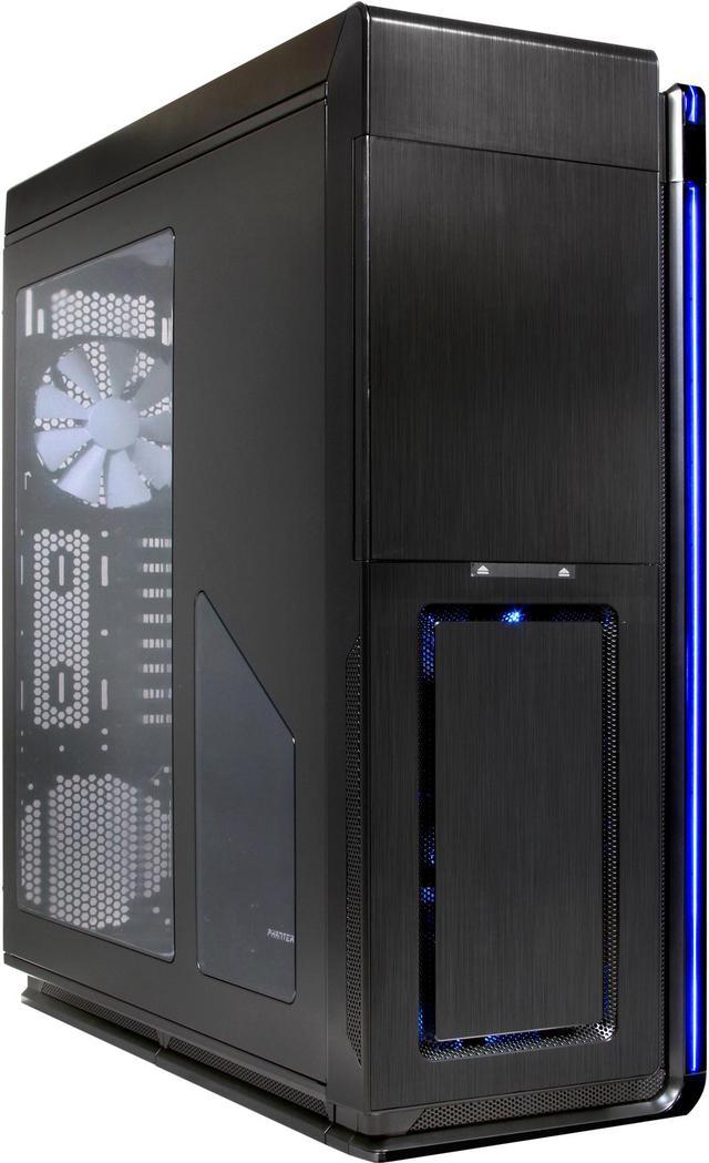 Phanteks Enthoo Primo Series PH-ES813P_BL Black w/ Blue LED Aluminum  faceplates / Steel chassis ATX Full Tower Computer Case