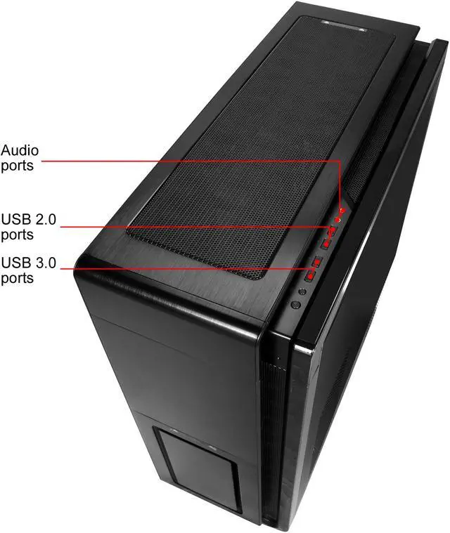 Alt view image 11 of 15 - Phanteks Enthoo Primo Series PH-ES813P_BL Black w/ Blue LED Aluminum faceplates / Steel chassis ATX Full Tower Computer Case