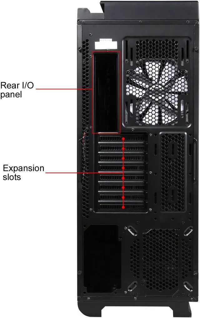 Alt view image 13 of 15 - Phanteks Enthoo Primo Series PH-ES813P_BL Black w/ Blue LED Aluminum faceplates / Steel chassis ATX Full Tower Computer Case