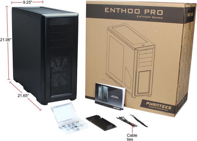 Alt view image 16 of 15 - Phanteks Enthoo Pro series PH-ES614PC_BK Black Steel / Plastic ATX Full Tower Computer Case (non-power supply cover)