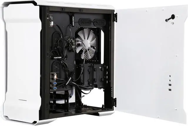 Alt view image 7 of 10 - Phanteks Enthoo Evolv Series PH-ES314E_WT White Aluminum / Steel mATX / MicroATX Tower Computer Case