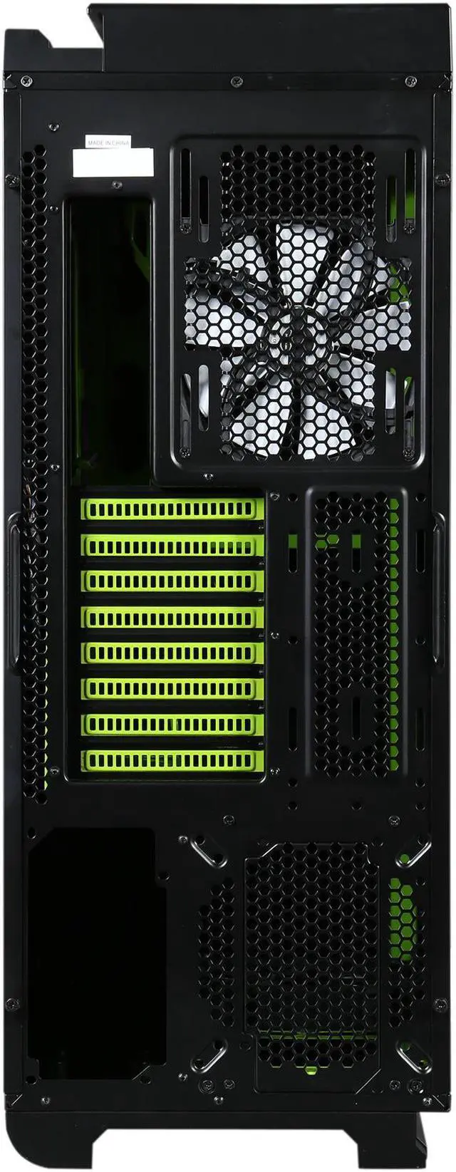 Alt view image 5 of 9 - Phanteks Enthoo Primo PH-ES813P_SGR Black / Green Aluminum / Steel ATX Full Tower Computer Case