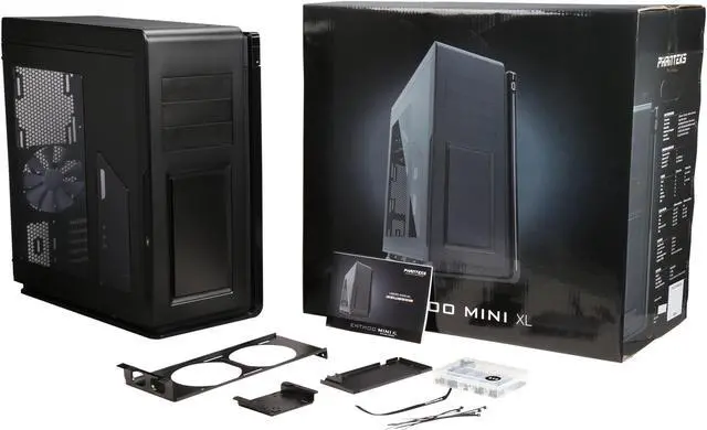 Alt view image 8 of 8 - Phanteks Enthoo Mini XL PH-ES414M_BK Aluminum mATX Tower Computer Case, Window, Black