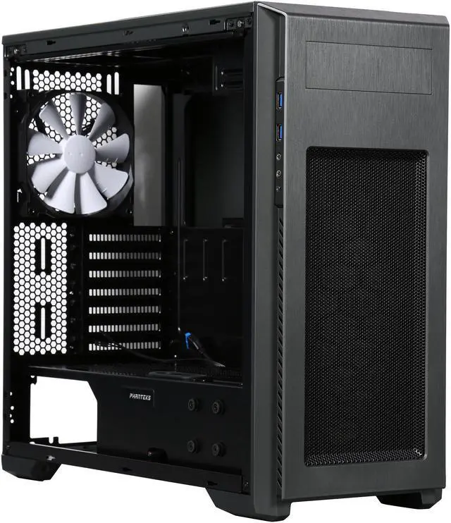 Alt view image 8 of 9 - Phanteks Enthoo Pro M Series PH-ES515P_TG Titanium Green Steel / Plastic ATX Mid Tower Computer Case